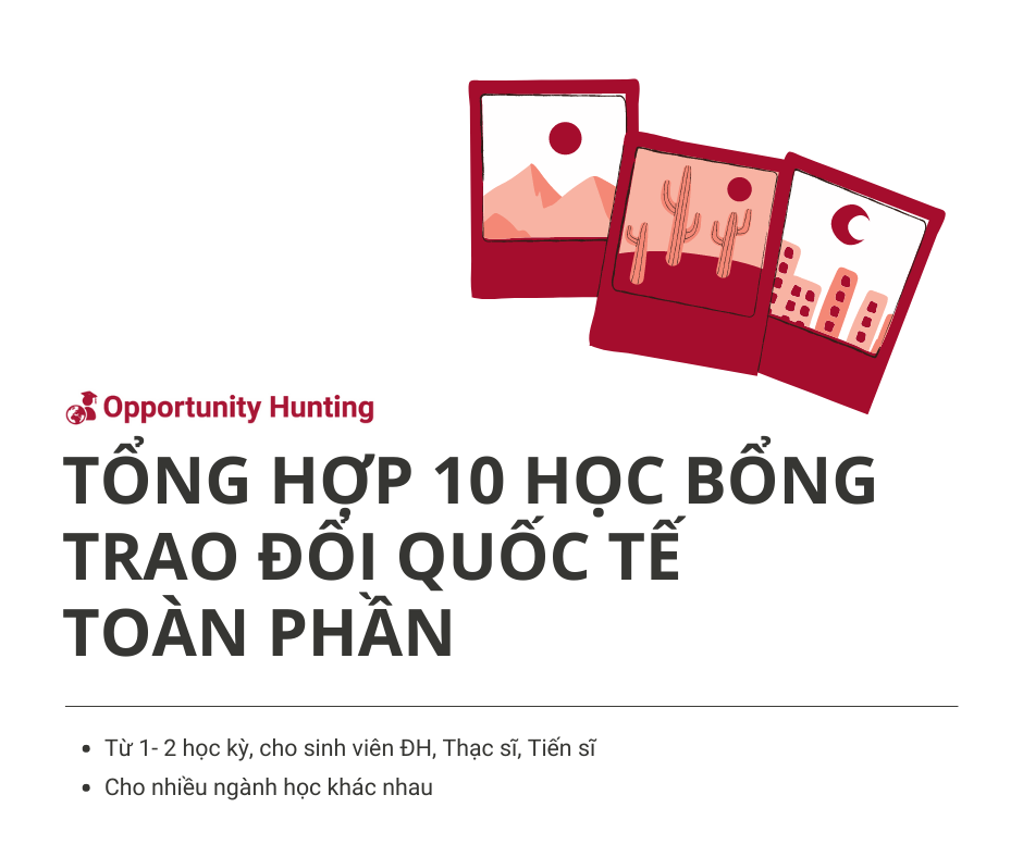 Tổng hợp 10 học bổng trao đổi quốc tế toàn phần - Optyhunting